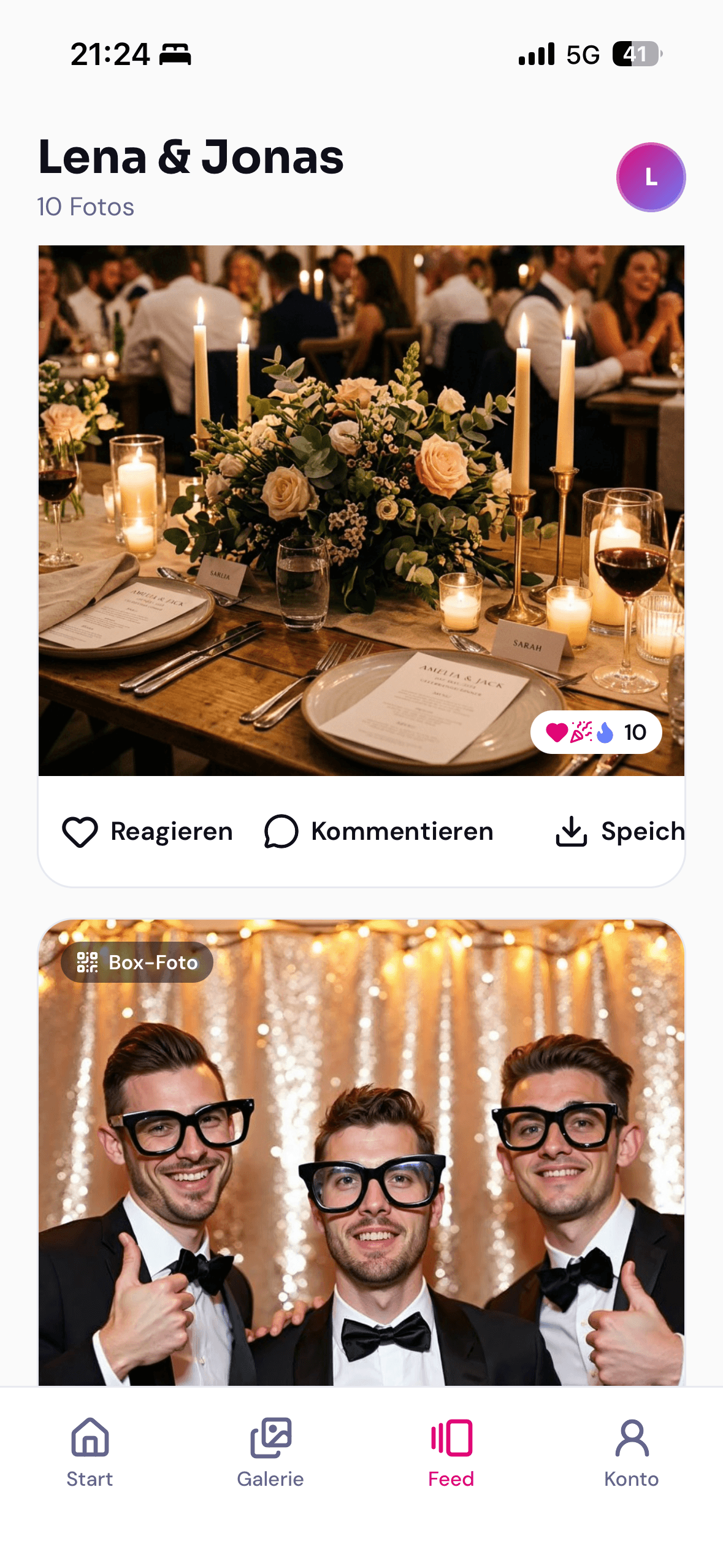 Live-Galerie & Foto-Feed