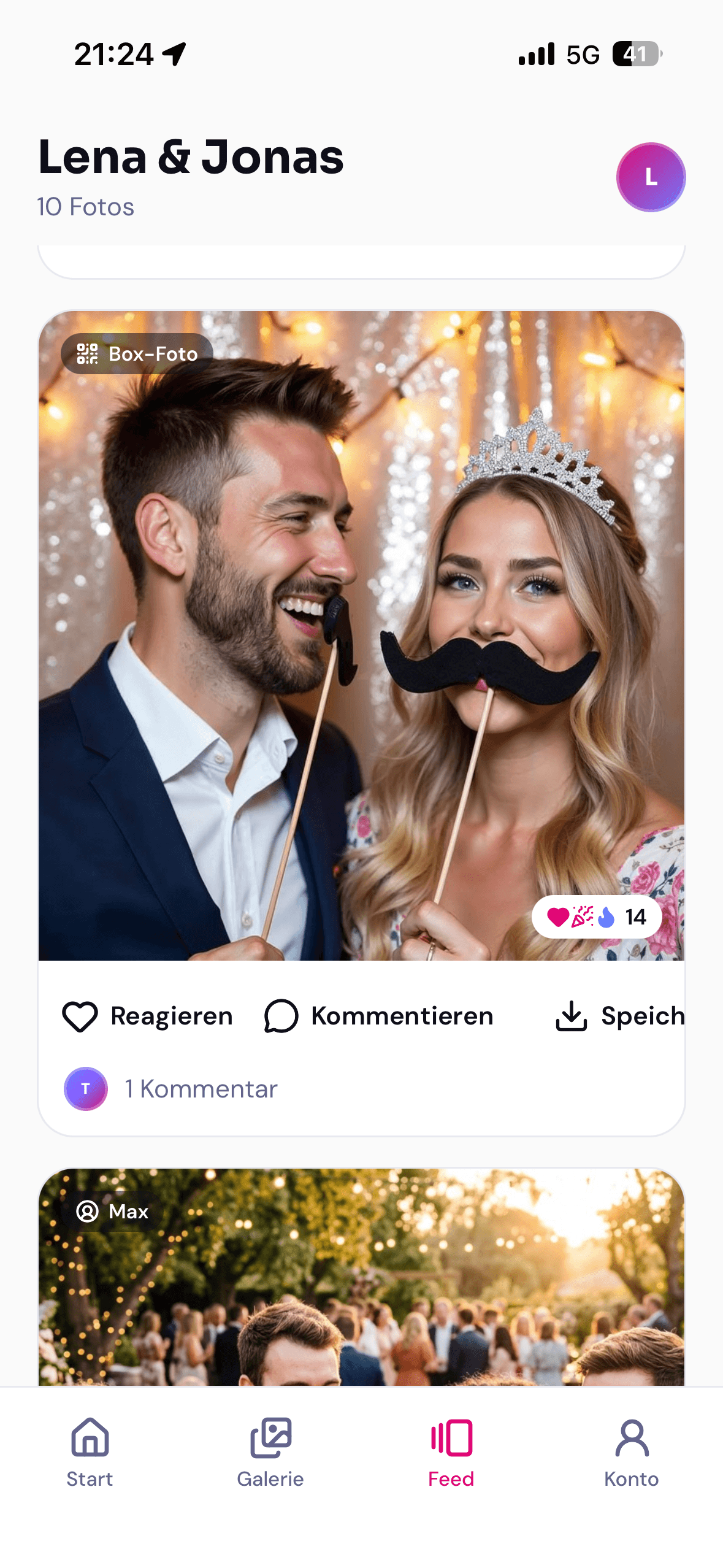 Live-Feed in der FexoBox Live App