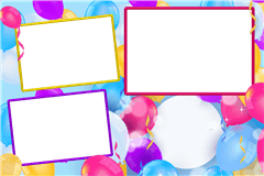 Fotobox Druckvorlage Birthday Balloons – Kategorie Geburtstag