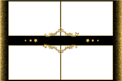 Fotobox Druckvorlage Black Gold Birthday – Kategorie Geburtstag