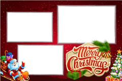 Fotobox Druckvorlage Christmas Red – Kategorie Weihnachten