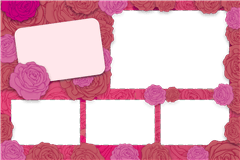 Fotobox Druckvorlage Floral Bouquet – Kategorie Hochzeit