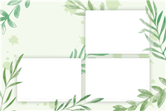 Fotobox Druckvorlage Green Leaf – Kategorie Hochzeit