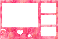 Fotobox Druckvorlage Rosa – Kategorie Hochzeit
