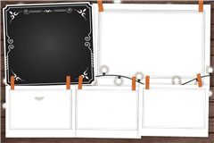 Fotobox Druckvorlage Rustic Polaroid – Kategorie Spaß