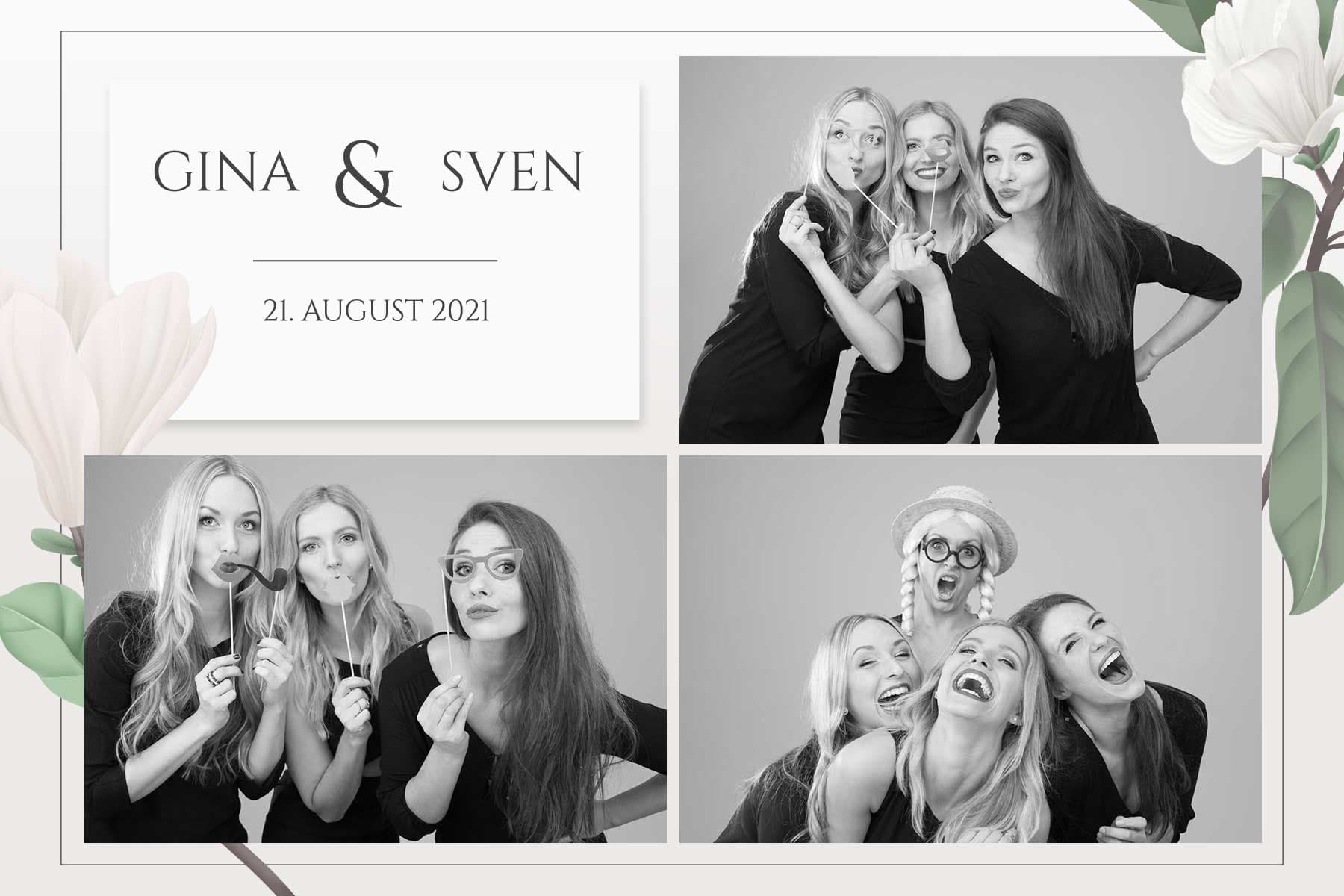 Fotobox Druckvorlage Magnolia